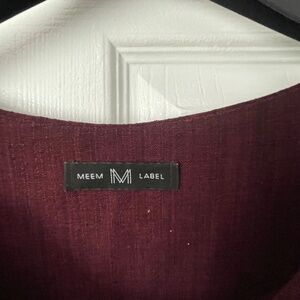Meem Label Burgungy Dress